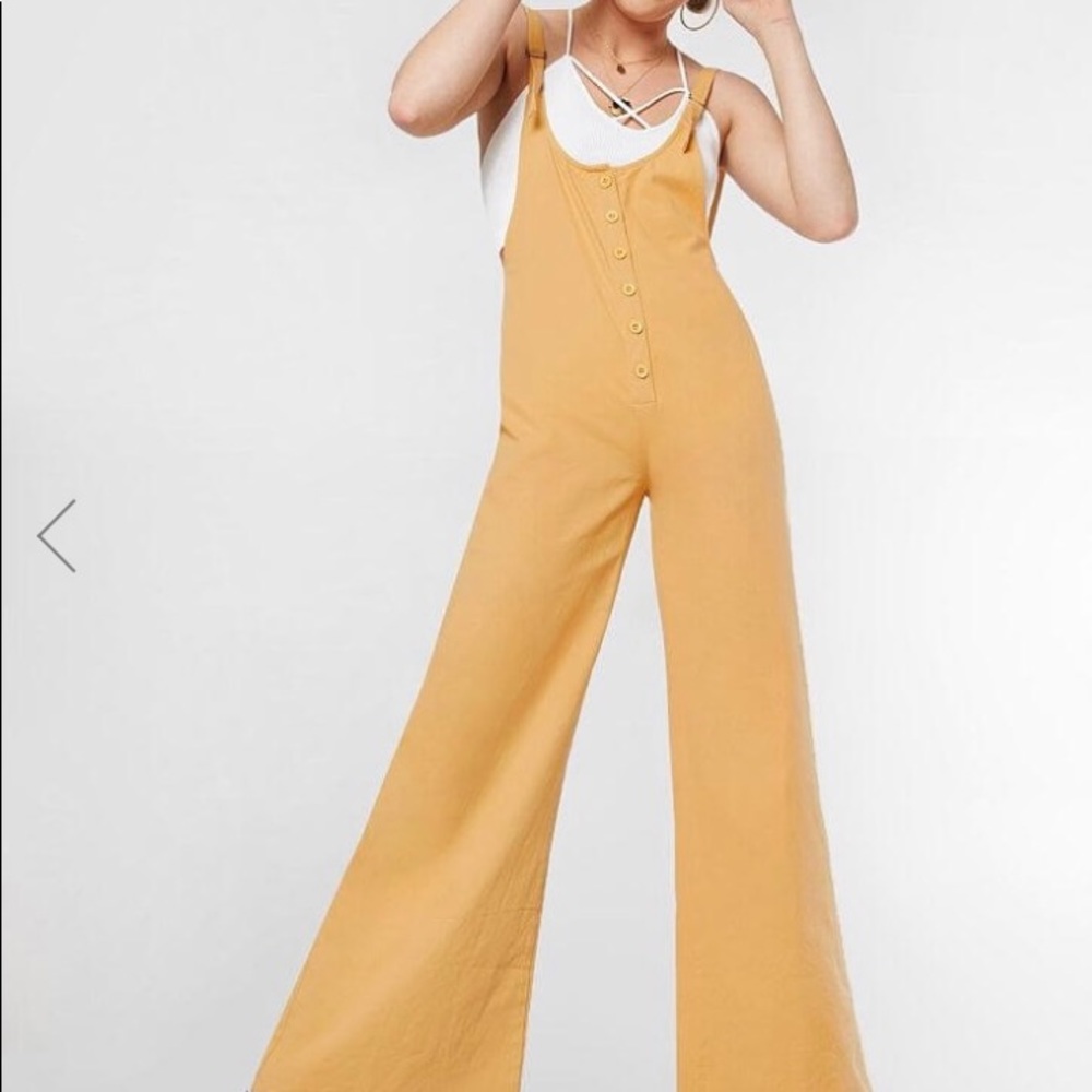 Brand New Yellow Amuse Society Overalls